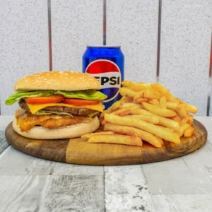 Chicken Cheese Burger Meal